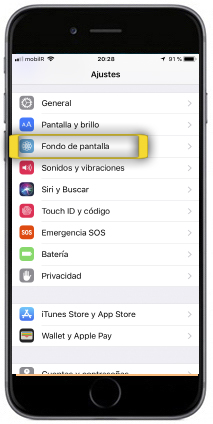 tutorial - poner foto como fondo de pantalla - apple iphone 8 (ios 11)