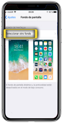 tutorial - poner foto como fondo de pantalla - apple iphone x (ios 11)